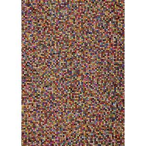 Theko Ballo Uni 802 klassiek oosters tapijt, duurzaam en zeer robuust in de kleur multicolor, afmetingen: 34 cm x 34 cm, 406168