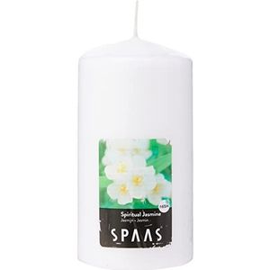 SPAAS Geurende cilinderkaars 80/150 mm, ± 65 uur - Spiritual Jasmin