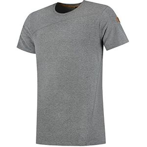 Tricorp 104002 Premium kruisnaad heren T-shirt, 95% gekamd katoen/5% elastaan, 180g/m², steen-melange, maat M