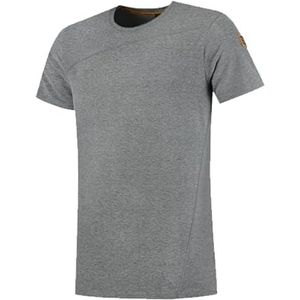 Tricorp 104002 Premium kruisnaad heren T-shirt, 95% gekamd katoen/5% elastaan, 180g/m², steen-melange, maat M