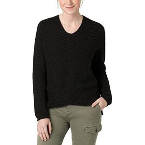 Timezone Dames Cozy Ronde Hals Pullover, zwart, S
