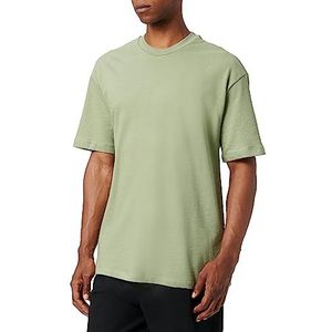 Koton Basic oversized T-shirt voor heren, ronde hals, korte mouwen, groen (787), XL