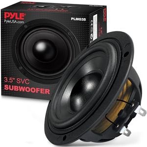 3,5 '' enkele spraakspoel auto-subwoofer - 20 watt bij 4-ohm auto-audio-aangedreven subwoofer, PP-kegel met rubberen rand, ontworpen voor aangepaste audioauto's, vrachtwagens, mobiele