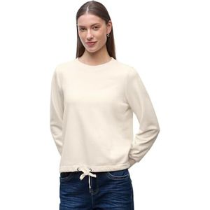 Street One - Dames Sweater - Beige - Ronde Hals