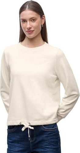 Street One - Dames Sweater - Beige - Ronde Hals