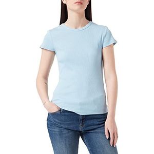 TOM TAILOR Denim Dames Basic T-shirt 1031499, 26298 - Calm Cloud Blue, XL