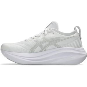 ASICS Men's Gel-Nimbus 27 Running Shoes, 15, White/Glacier Grey