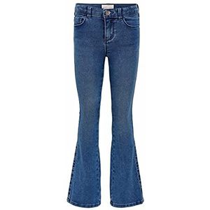 ONLY Flared Jeans voor meisjes KonRoyal Life Reg, blauw (middelblauw denim), 140 cm