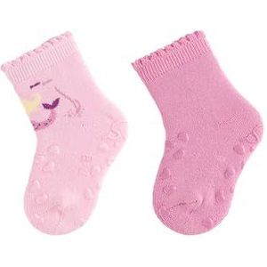 Sterntaler ABS kruipsokken dubbelpak Nixe, poederroze, 22 EU