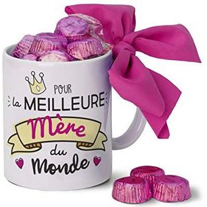 Mopec GB300.2.6 Keramische mok Le Meilleur Mère.In Gift Box 6 Chocolade, Porselein