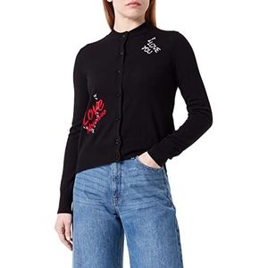 Love Moschino Cardigan voor dames, zwart, 42