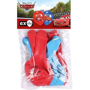 Amscan 999238 - latex ballonnen cars, 6 stuks, ballonnen