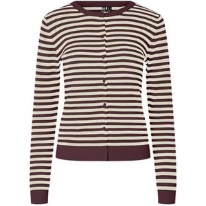 Pcnora Ls O-Neck Knit Cardigan Noos Bc, tawny port, XS