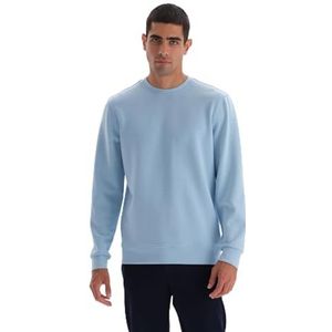 Dagi Sweatshirt met ronde hals en lange mouwen, blauw, M