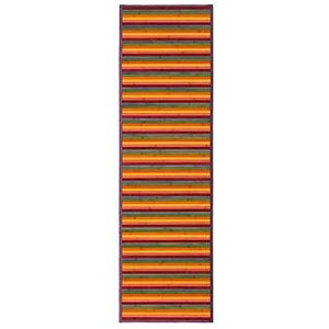 Lolahome Bamboe Pop Oranje Hall Mat voor Hal 60 x 200 cm Iris, 60 x 200 cm