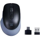 Ewent - EW3204 - Draadloze Muis - Grijs - Gaming Muis - 1600 DPI
