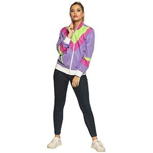 Boland - Kostuum voor volwassenen Tracksuit 80s met zakken, jas en broek, campingpak, joggingpak, assi pak, retro stijl, groepskostuum, themafeest, carnaval