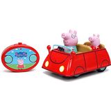 Jada Toys 253253003 - Peppa Pig, bestuurbare auto, 2 figuren, 1 kanaal, 2.4 GHz, driftfunctie, 17,5cm, 2.5 km/h, vanaf 3 jaar