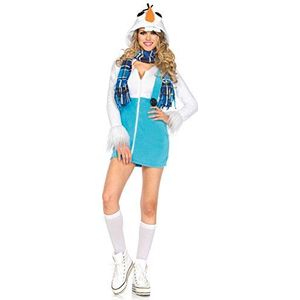 Leg Avenue 85524 - Cozy Snowman Kostüm, Größe Large, EUR 40, weiß