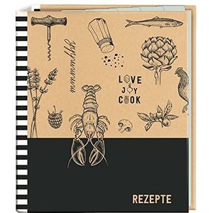 moses. 80668 Receptormap Love to Cook in DINA5, Cook&STYLEReceptordnermit25 receptenbladen en 5 tabbladen, individueel kookboekom, zelfschrijven