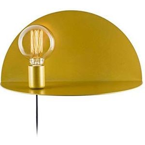 Homemania Wandlamp Shelfie, wandlamp, goudkleurig, metaal, 40 x 20 x 20 cm, 1 x E27, max. 100 W