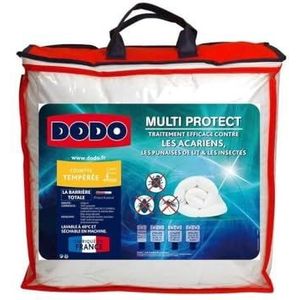 DODO Bedwantsen en bedwantsen, 220 x 240 cm, voor tweepersoonsbed, gemaakt in Frankrijk, quilt Multi Protect, zachtheid en bescherming, machinewasbaar op 40 °C