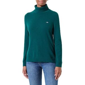 GANT Extra fijne lamswol rolhals, deep forest, XXL