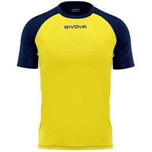 T-shirt interlock geel/blauw Gr. 3XS