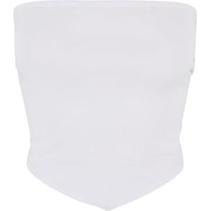 Urban Classics Dames Dames Geknoopt Bandeau Top Onderhemd, wit, L
