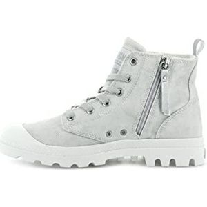 Palladium Vrouwen Pampa Zip Desert Wash Sneaker Boots, Kleur: wit, 36 EU