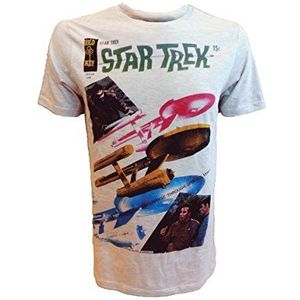 Sega Heren Star Trek - Alien Invading Regular Fit Klassiek T-shirt met korte mouwen - grijs - S