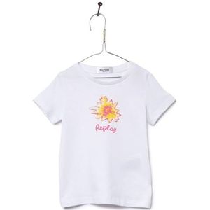 REPLAY PG7472.060.2660 Baby Meisjes-T-shirt, Wit (White 001), 18 maanden, Wit (wit 001), 18 Maanden