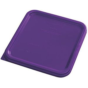 Rubbermaid Commercial Products Food Storage Container Deksel, Square, Paars, 4 en 7,6 L