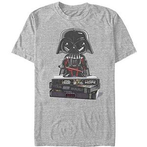 Star Wars Vhs Funk Organic T-shirt met korte mouwen, uniseks, grijs (melange grey), M