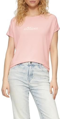 s.Oliver RED LABEL - T-shirt - Effen - Jersey - Loose Fit - Korte Mouwen