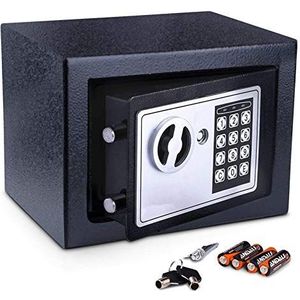 Meykey Elektronische veiligheidsbox, digitale inbouwbox voor veiligheidsbox voor waardevolle spullen zoals geldwapens in contant geld, zwart