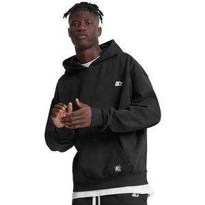 Starter Black Label Heren Starter Essential oversized hoodie capuchontrui, zwart, XL
