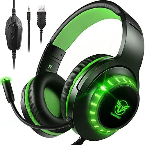 Pacrate - Gaming Headset - Groen - Multifunctioneel - Compatibel met Meerdere Apparaten