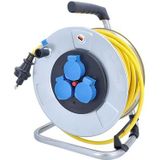 as - Schwabe Kabelhaspel 33 m - SEV type 13 Stekker - Thermische Bescherming - IP55 - Verzinkt Stalen Frame