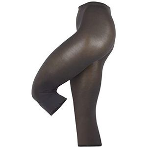 ESPRIT Dames Legging Cotton Capri W LE Ondoorzichtig Dun eenkleurig 1 Paar, Grijs (Stone Grey 3988), 42-44