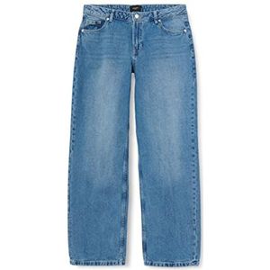 VERO MODA Women's VMEVELYN LR Loose Wide Jeans, Medium Blue Denim, 28/30, blauw (medium blue denim), 28W x 30L