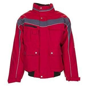 Planam Winter Blouson Plaline, maat 4XL, rood/leisteen, 2597068