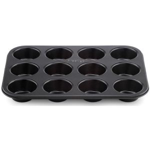 Prestige Inspire 12 Cup muffin doos, staal, zwart