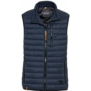 camel active Lichtgewicht gewatteerd vest voor heren met steekzakken, blauw, 56