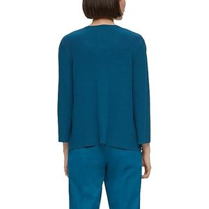 s.Oliver BLACK LABEL Dames gebreide jas 3/4 mouw, blauwgroen., 42
