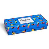 Happy Socks Forest Gift Box, Kleurrijke en Leuke, Sokken per bambini, Blauw-Brun-Groente-Oranje-Roze (36-40)