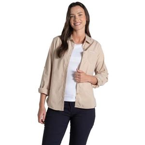 Craghoppers - Kiwi Ii - Overhemd - Geborsteld Lila - Lange Mouwen