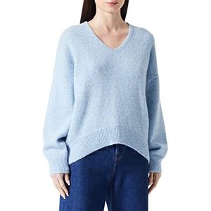 BOSS Dames C_fondianan Knitted_Sweater, Light/Pastel Blue450, XXL