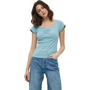 Minus Dames Miajohanna SS T-shirt, kosmische lavendelstrepen, XL