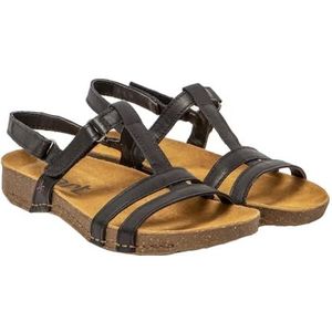 Gezondheidsslippers - Splitleer - Rubber en Kurk - Verstelbare Sluiting